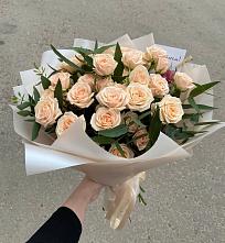 Букет Кремовые розы Латте в Сейме